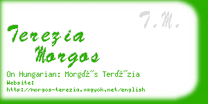 terezia morgos business card